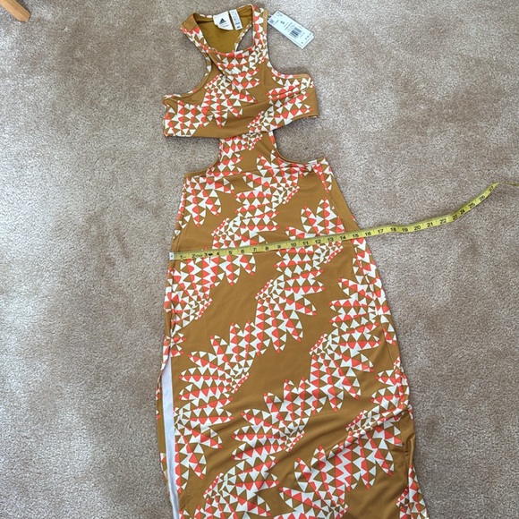 Adidas x Farm Rio Psychedelic Wave Racerback Cutout Dress. Size S. NWT - Picture 6 of 7